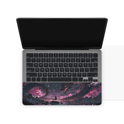 laptop skin - aesthetic girly design on laptop keyboard