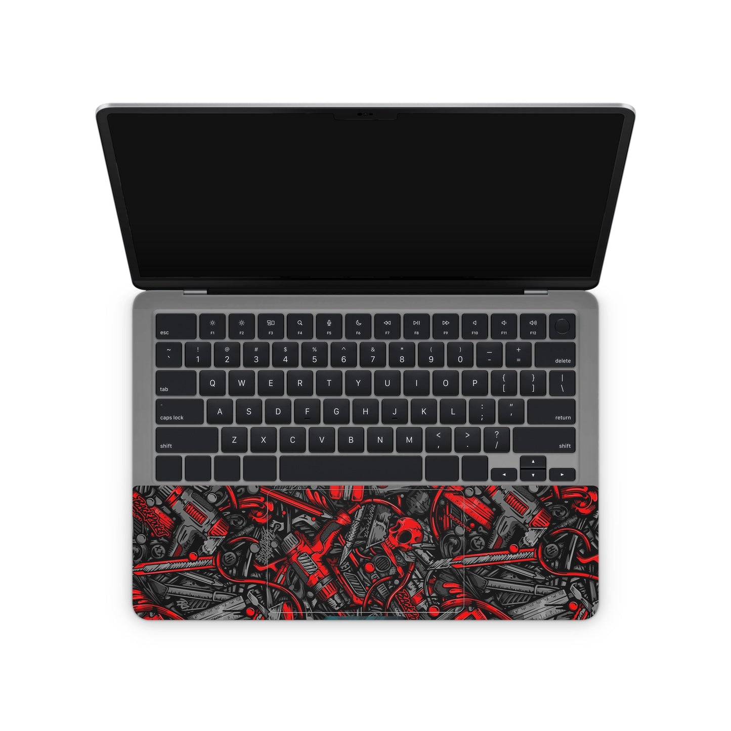 Red Abstract Laptop Skin