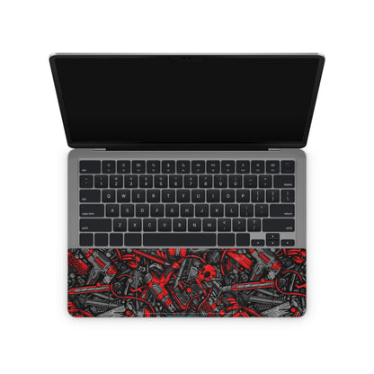 Red Abstract Laptop Skin