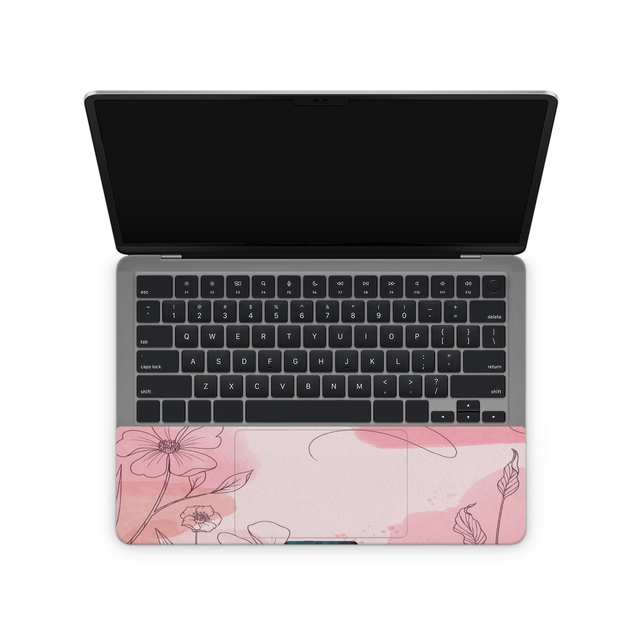 Pink Flower Theme Laptop Skins