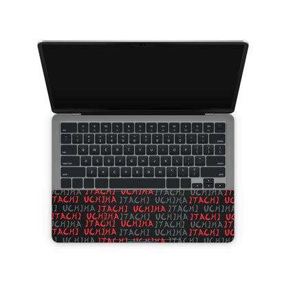 laptop skin with naruto itachi design on touhpad area