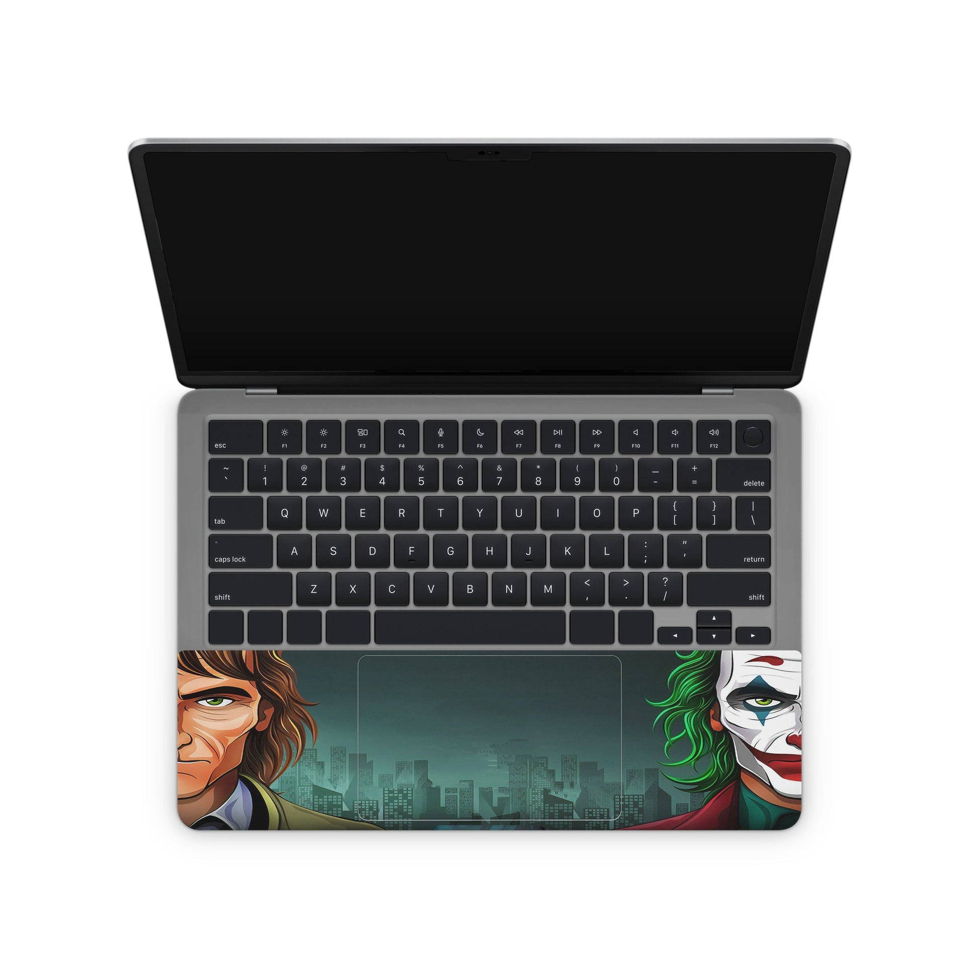 Laptop skins - Joker-themed skin on a white background (inside)