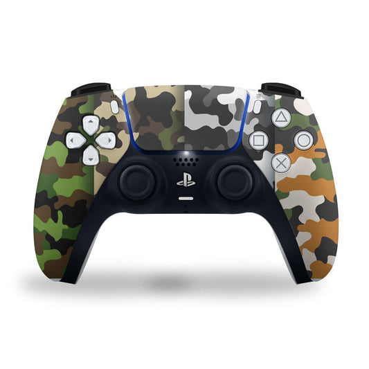 PS5 All In One Military Camouflag Controller Skin 2x - controller skins