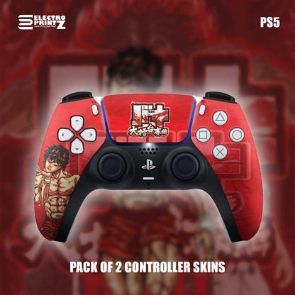 PS5 Baki Hanma Controller Skin 2x - controller skins