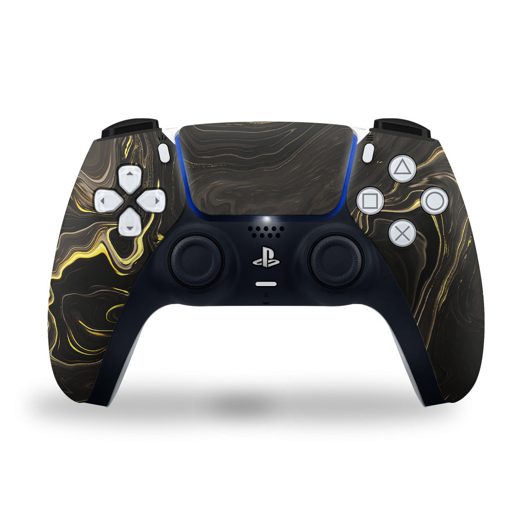 PS5 Gold texture Controller skins 2x - controller skins