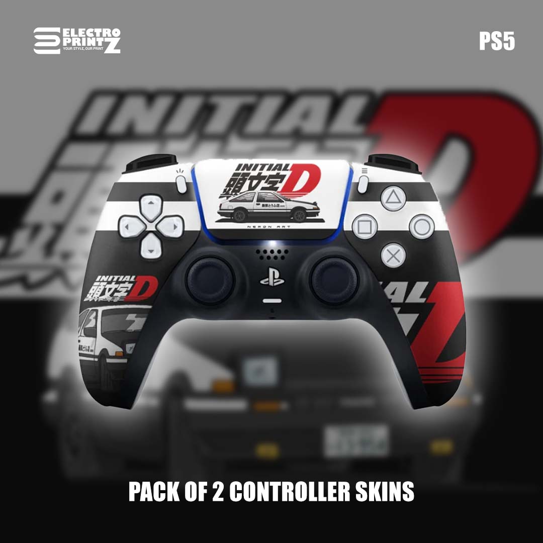 PS5 Initial D Controller Skins 2x - controller skins