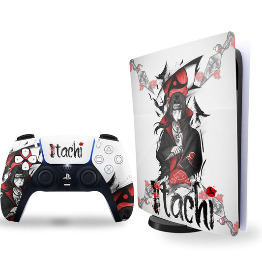 ps5 skin - naruto itachi skin on console and controller