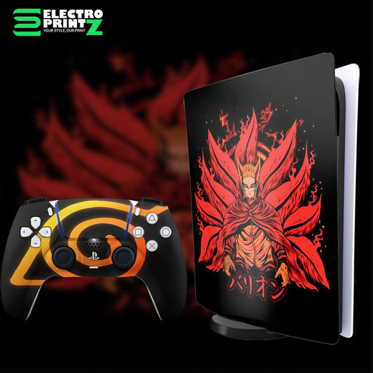 ps5 skin - naruto skin design on console and controller
