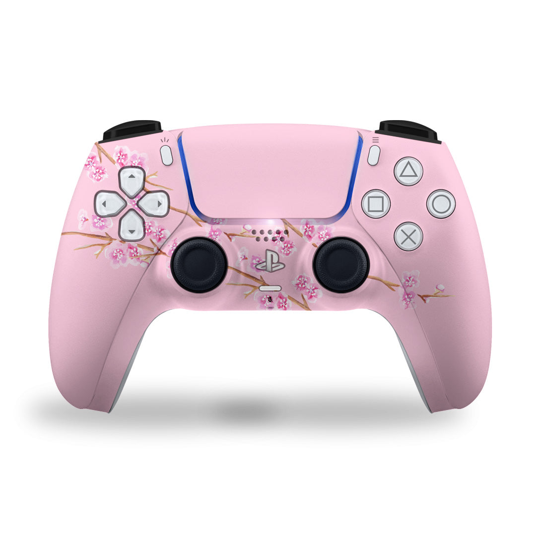 PS5 Pink Floral Controller Skin 2x - controller skins