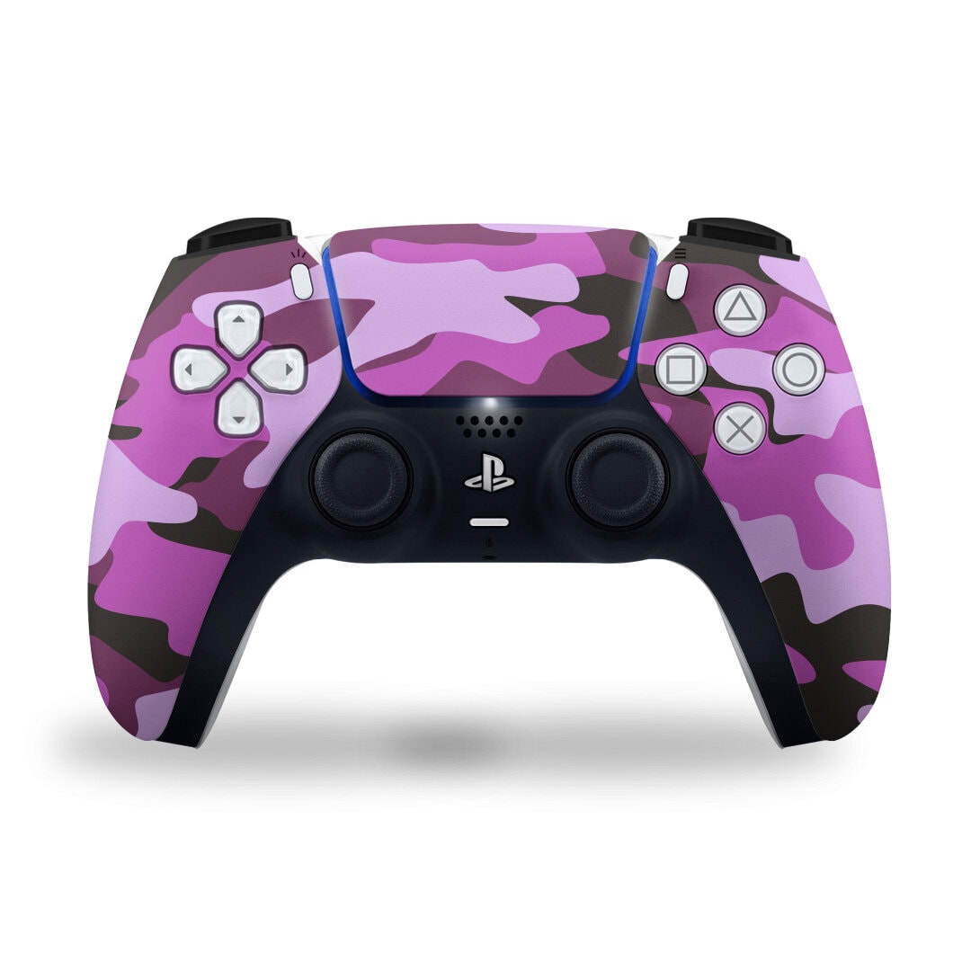 PS5 Purple Camouflag Controller Skin 2x - controller skins