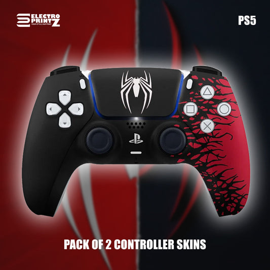 PS5 SpiderMan Edition Controller Skins 2x - controller skins