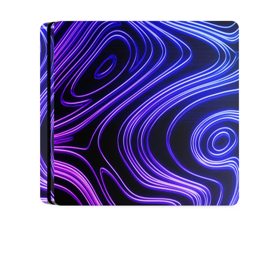 PS4-purple-wave-pattern-console-decals