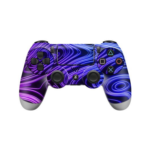 Ps4-purple-wave-pattern-2x-controller-skins/decals