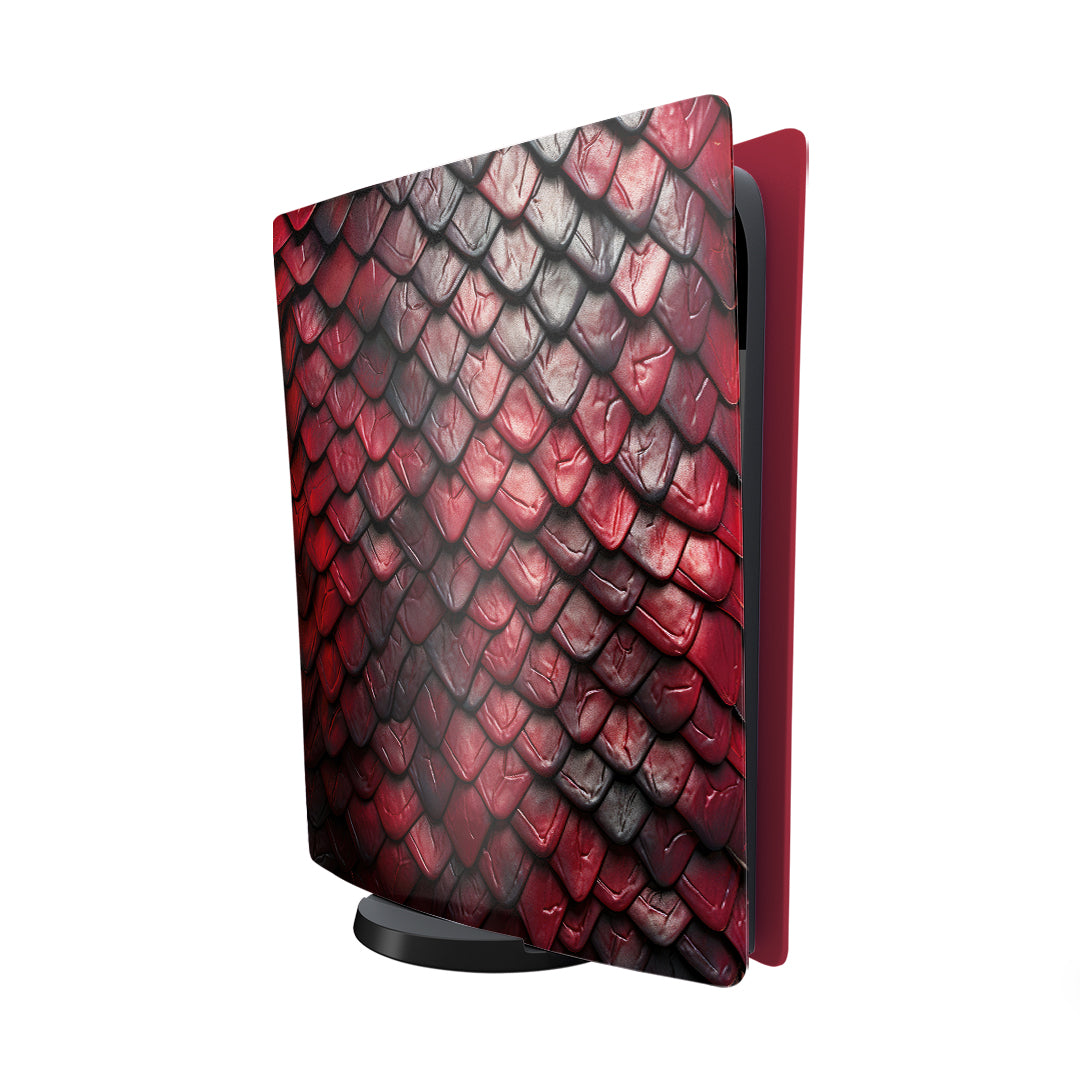 Ps5 red scales Console skin ( snake pattern)