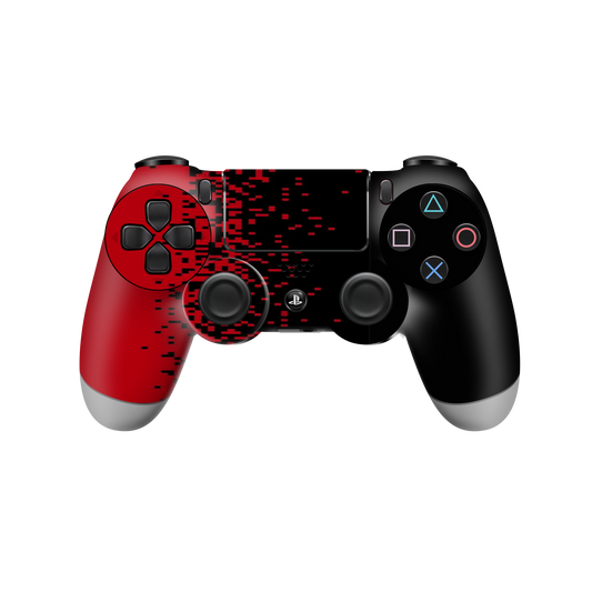 Ps4-red-pixelated-2x-controller-decals/skins