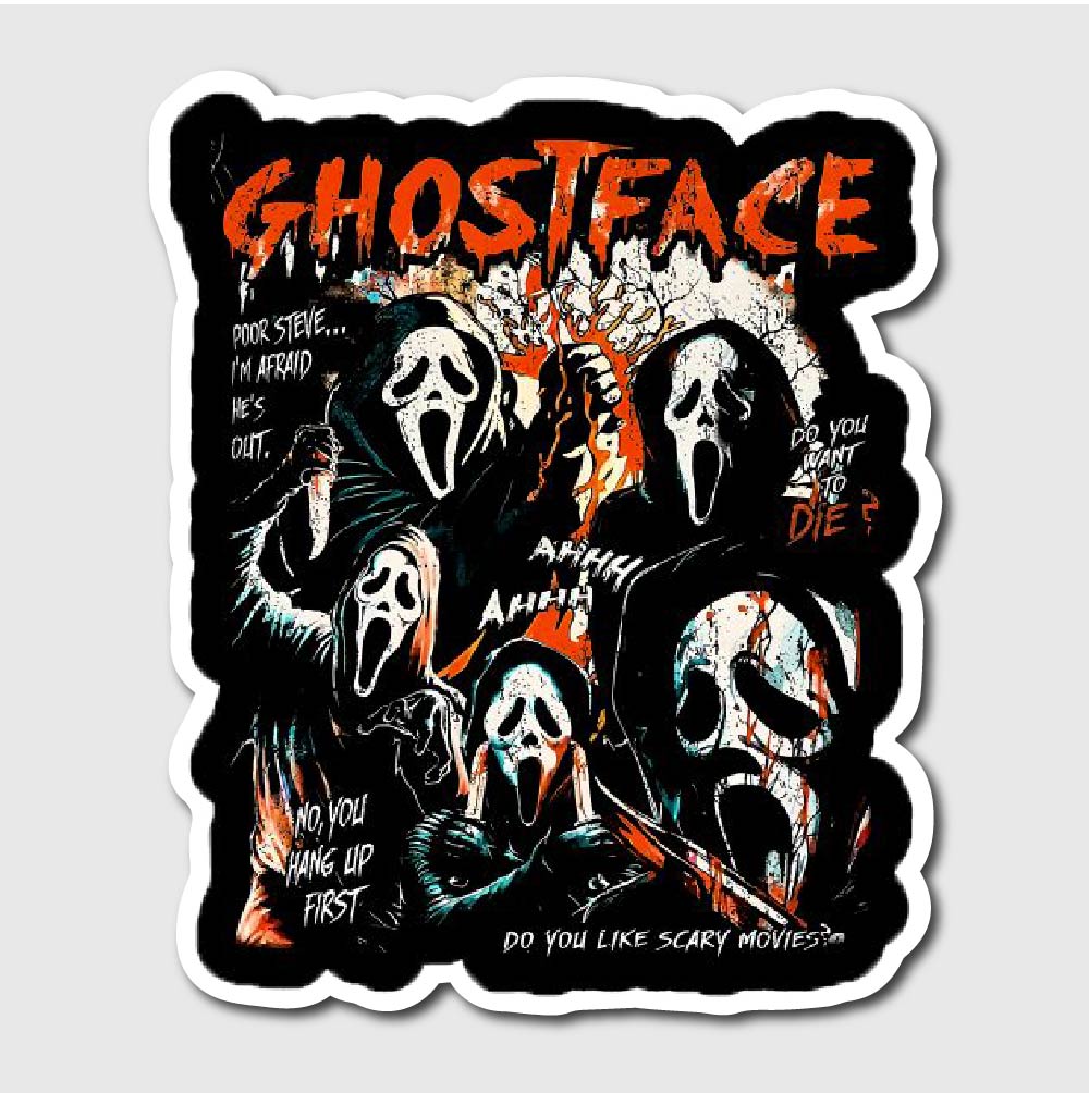 Ghost Face Sticker