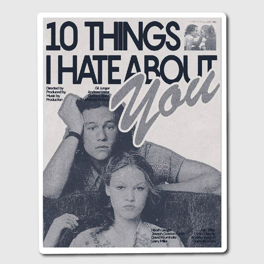 10 Things I Hate About You Poster Sticker