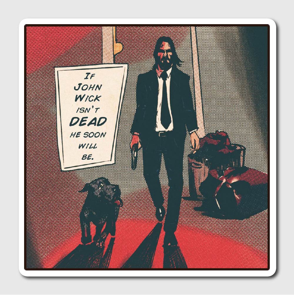 John Wick Comic Sticker