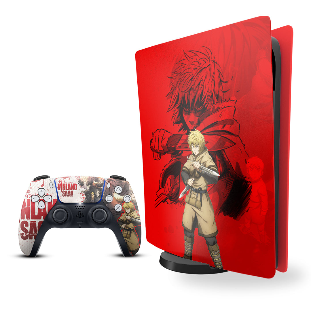 ps5 skins - vinland saga thorfinn console and controller skin