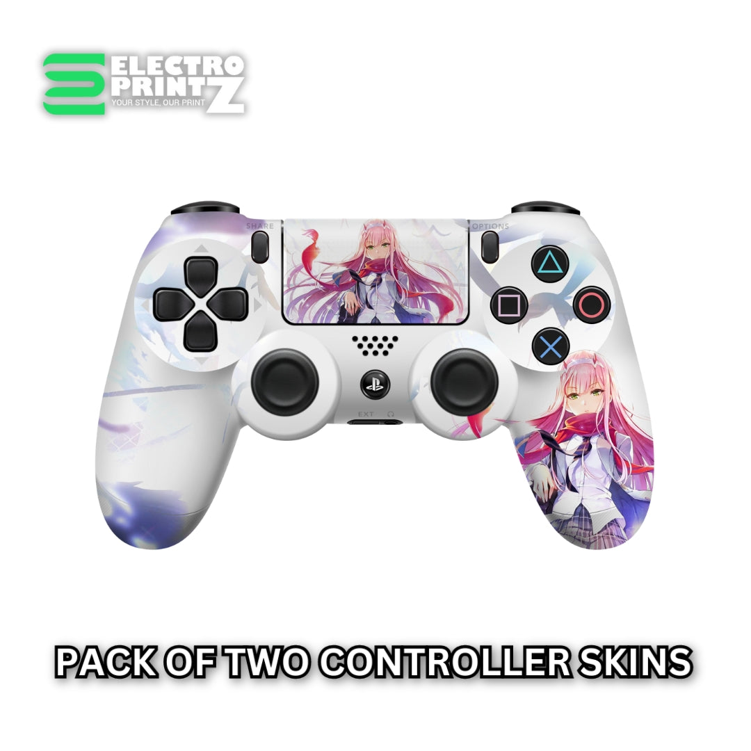 Zero Two from Darling in the Franxx PS4 Controller Skins 2x - controller skins