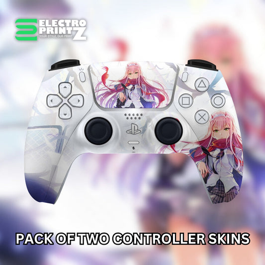 Zero Two from Darling in the Franxx PS5 Controller Skins 2x - controller skins